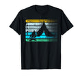 Camping Silhouette Distressed T-Shirt - Minimalist Print Men Women - T-Shirt, Sweatshirt, Hoodie