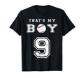 Thats My Baseball 9 Jersey Number Mom T-Shirt - Trendy Graphic for Adults - T-Shirt, Sweatshirt, Hoodie
