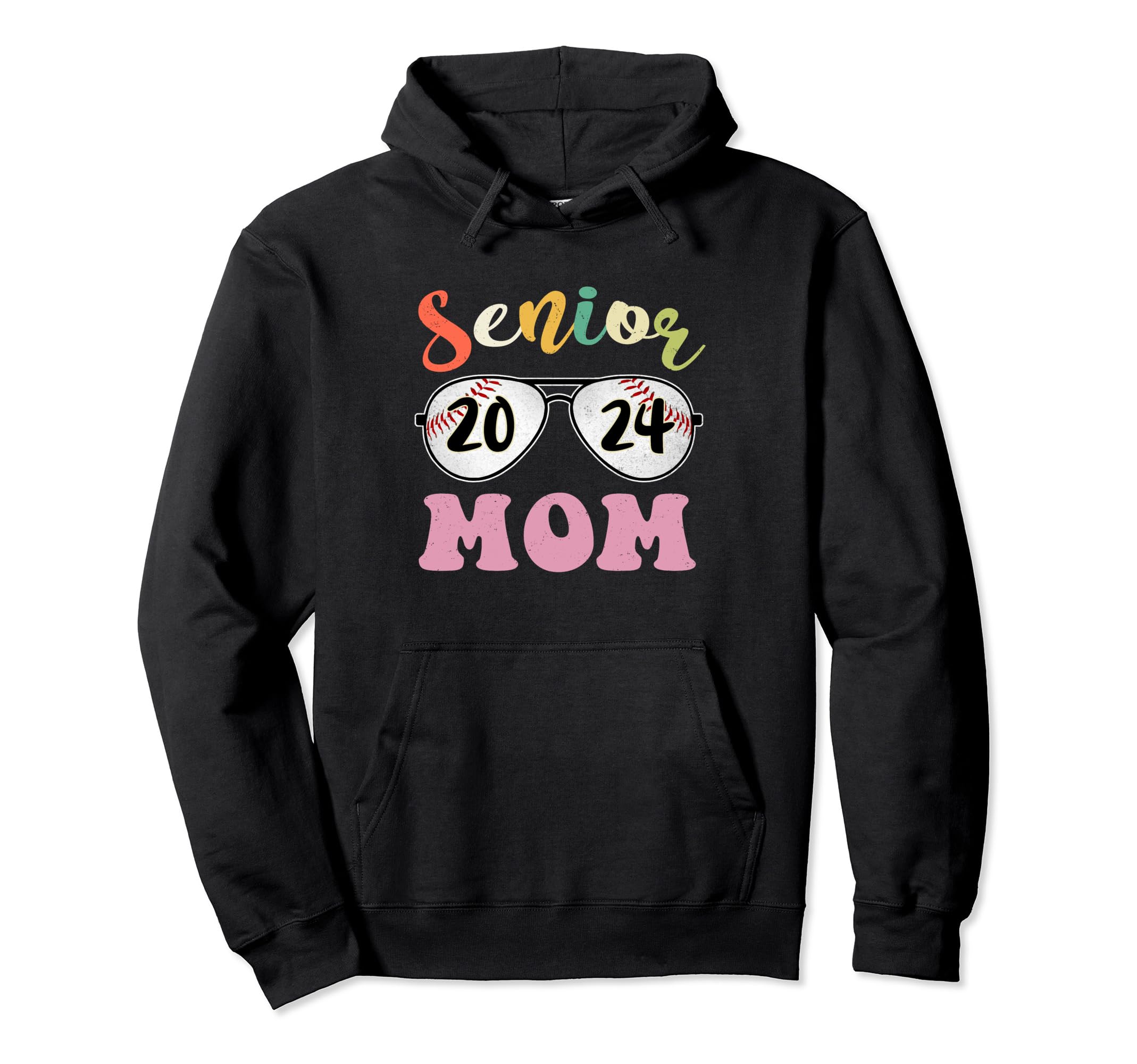 Senior Mom 2024 Class 2024 Senior 24 Hoodie - Trendy Graphic for Adults - T-Shirt, Sweatshirt, Hoodie
