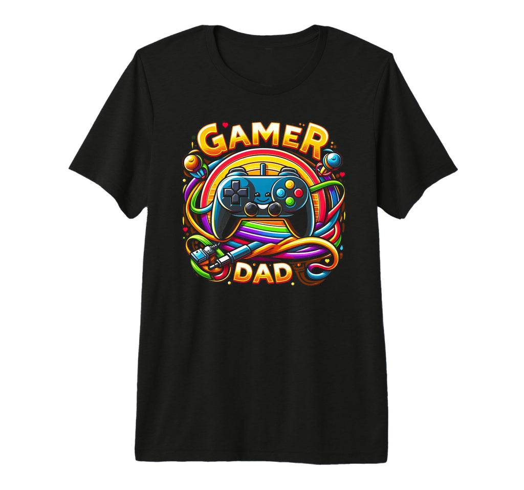 Gamer Dad Game Controller Gaming T-Shirt - Minimalist Print for Adults - T-Shirt, Sweatshirt, Hoodie