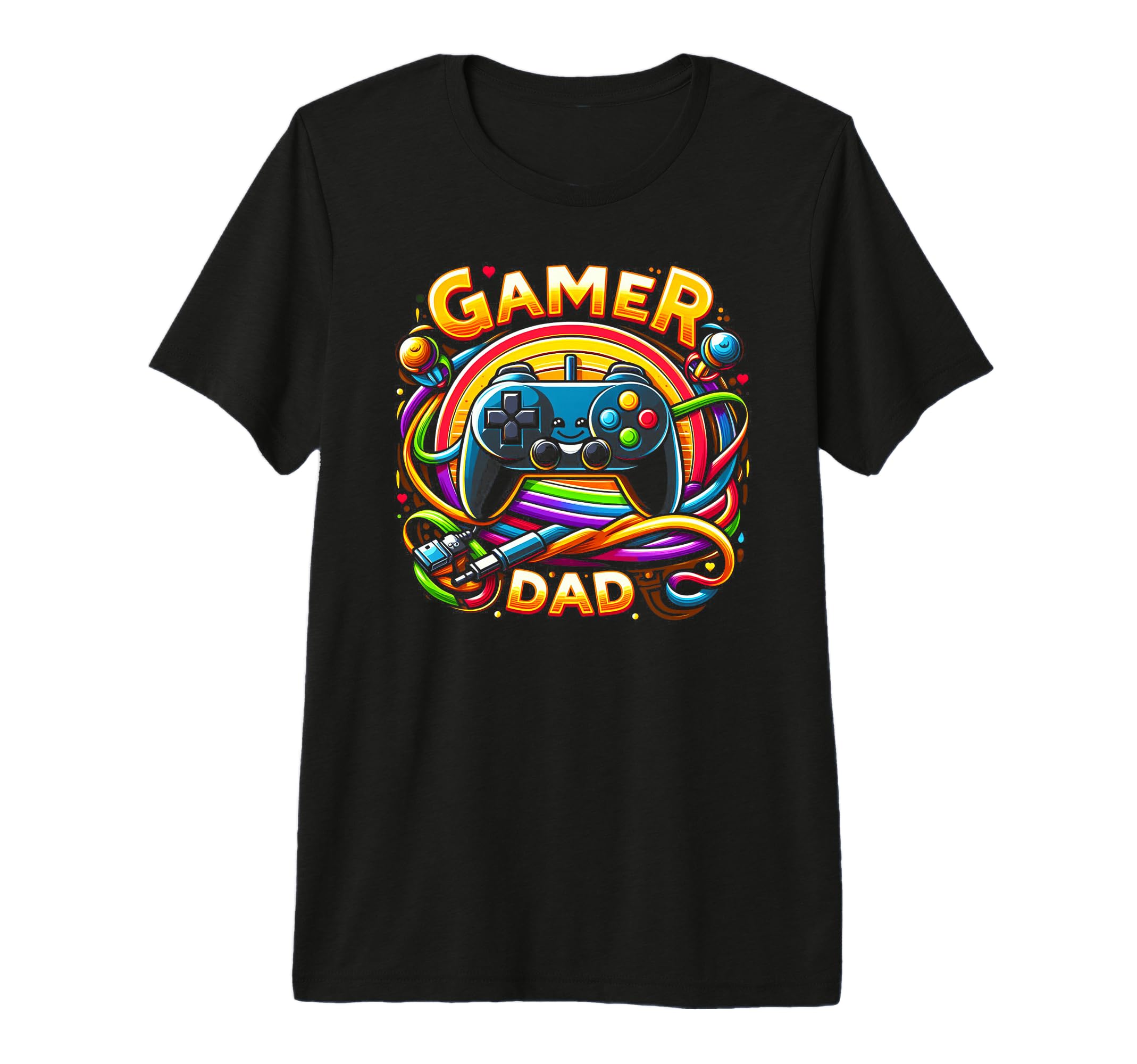 Gamer Dad Game Controller Gaming T-Shirt - Minimalist Print for Adults - T-Shirt, Sweatshirt, Hoodie