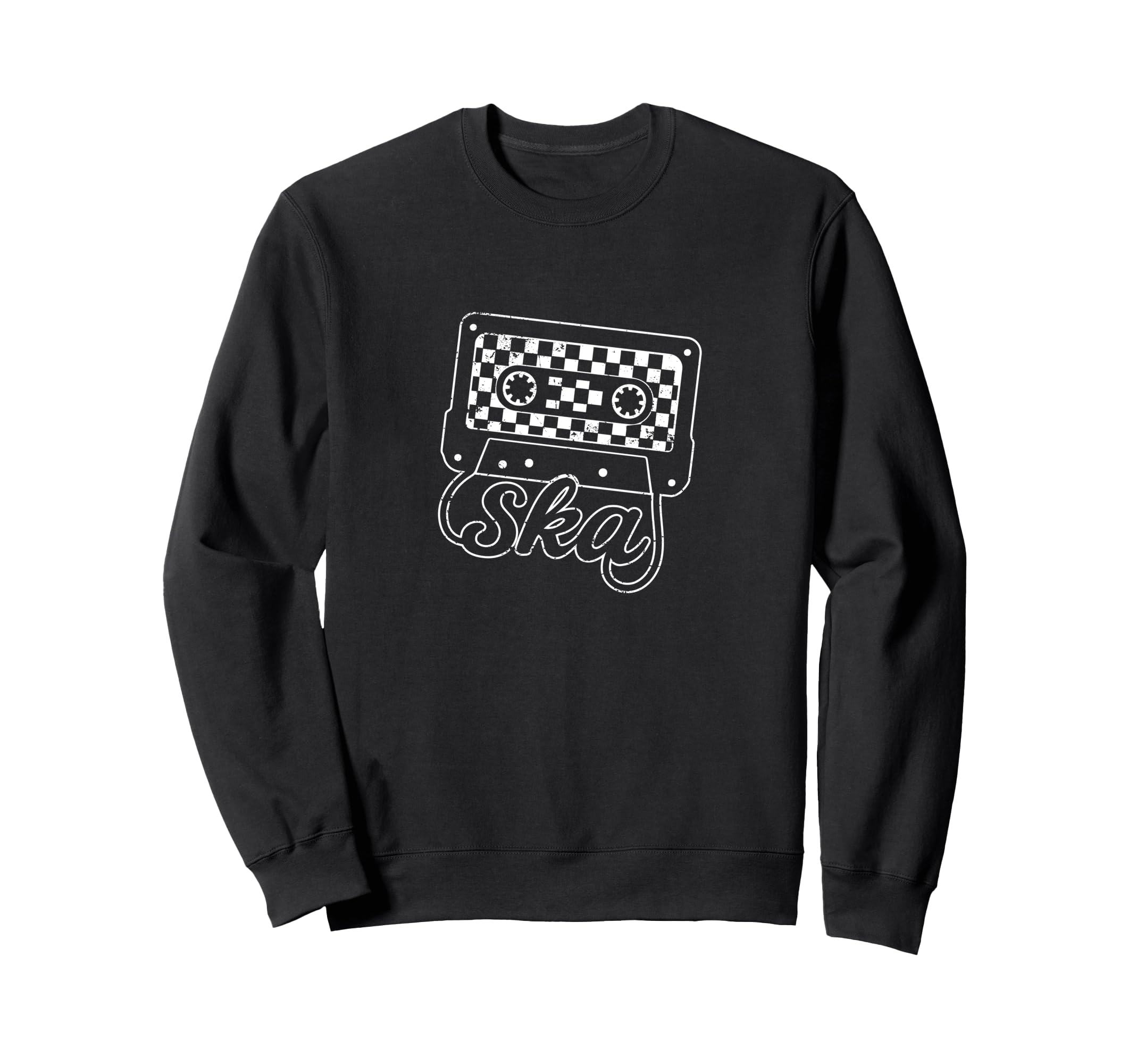 Checker Tape Ska Cassette Mixtape Two Sweatshirt - Trendy Graphic Unisex - T-Shirt, Sweatshirt, Hoodie