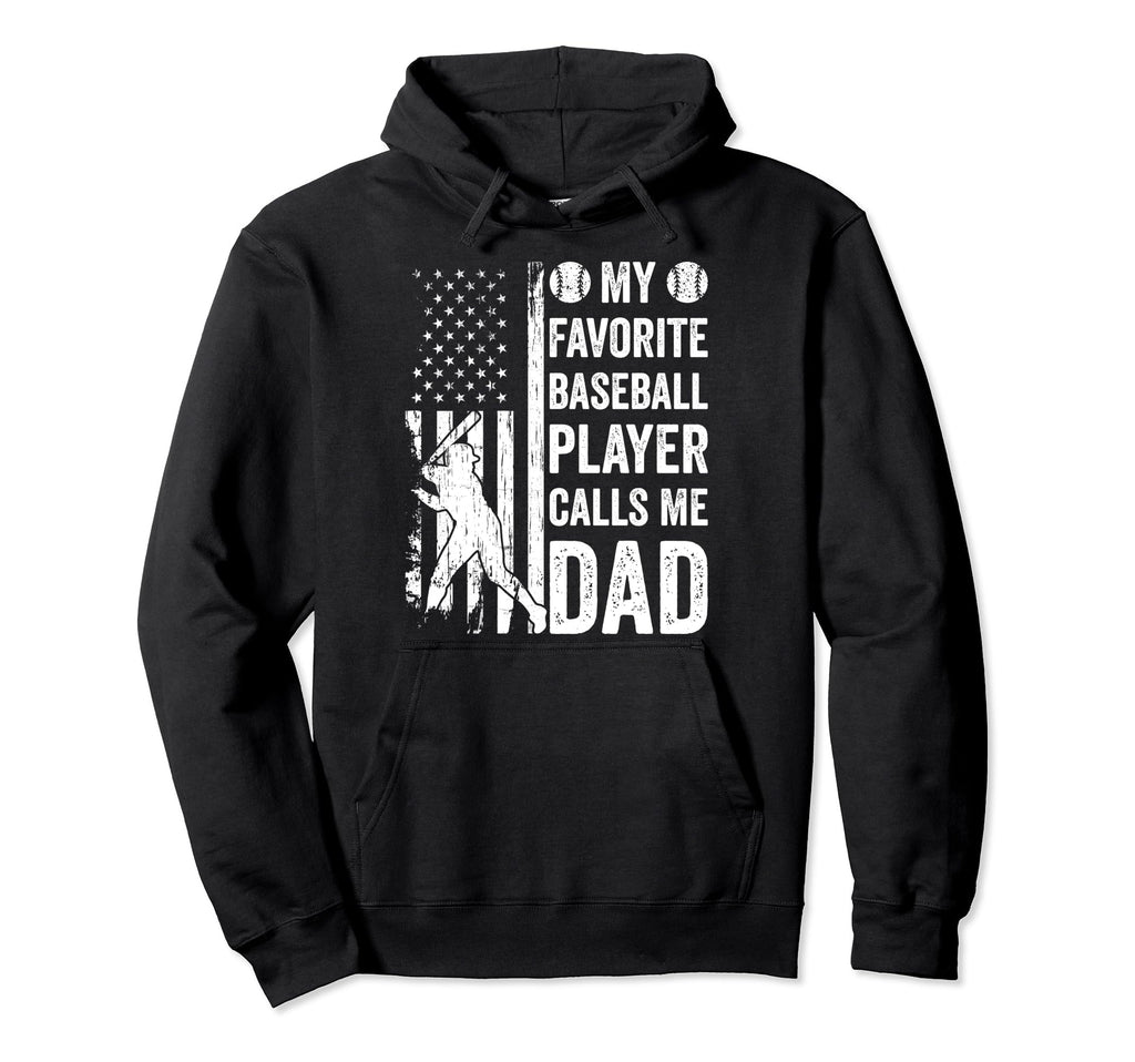 My Favorite Baseball Player Calls Me Hoodie - Minimalist Print for Adults - T-Shirt, Sweatshirt, Hoodie