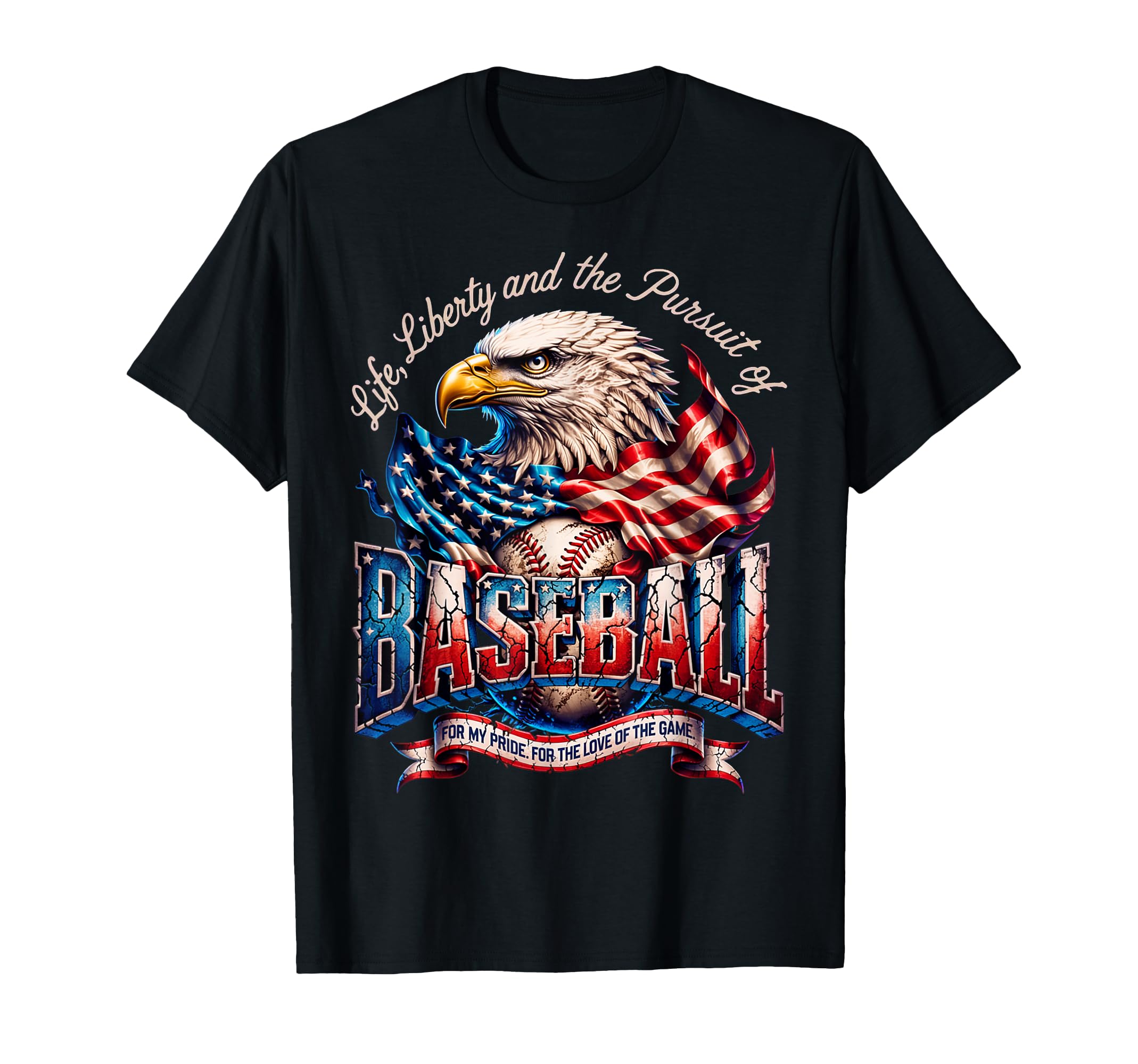 Usa Flag American Baseball Flag Proud T-Shirt - Trendy Graphic Men Women - T-Shirt, Sweatshirt, Hoodie