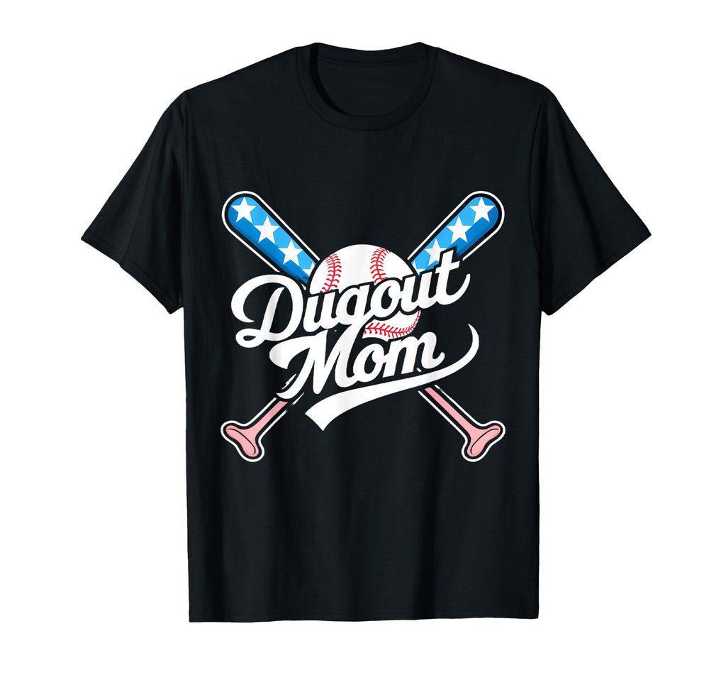 Dugout Mom Tball Ball Baseball T-Shirt - Fun Novelty Design Men Women - T-Shirt, Sweatshirt, Hoodie