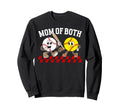 Mom Both Proud Softball Baseball Sweatshirt - Custom Art Print for Adults - T-Shirt, Sweatshirt, Hoodie
