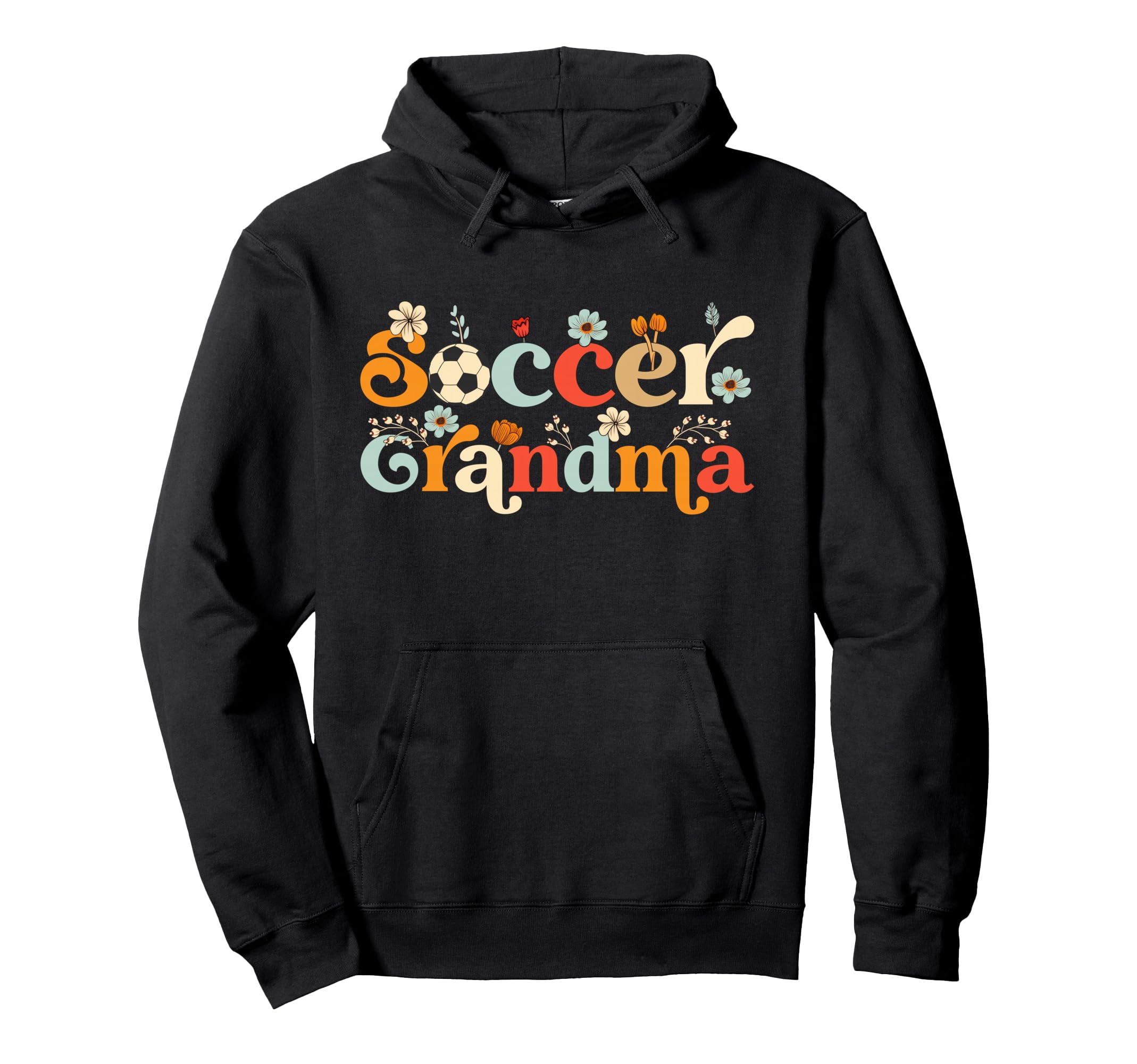 Soccer Grandma Wildflower Mothers Day Hoodie - Streetwear Style Unisex - T-Shirt, Sweatshirt, Hoodie
