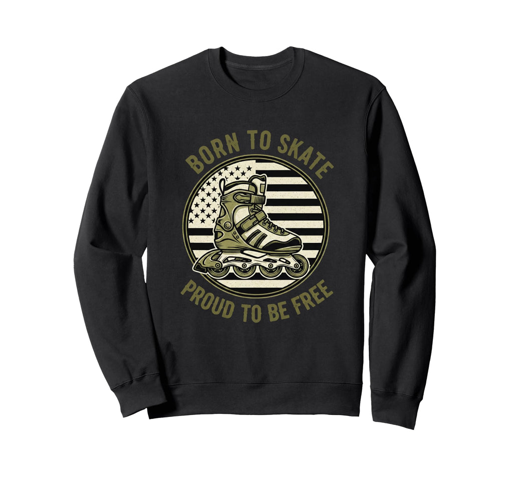 Usa Born To Jam Proud To Be Free Sweatshirt - Aesthetic Graphic for Adults - T-Shirt, Sweatshirt, Hoodie