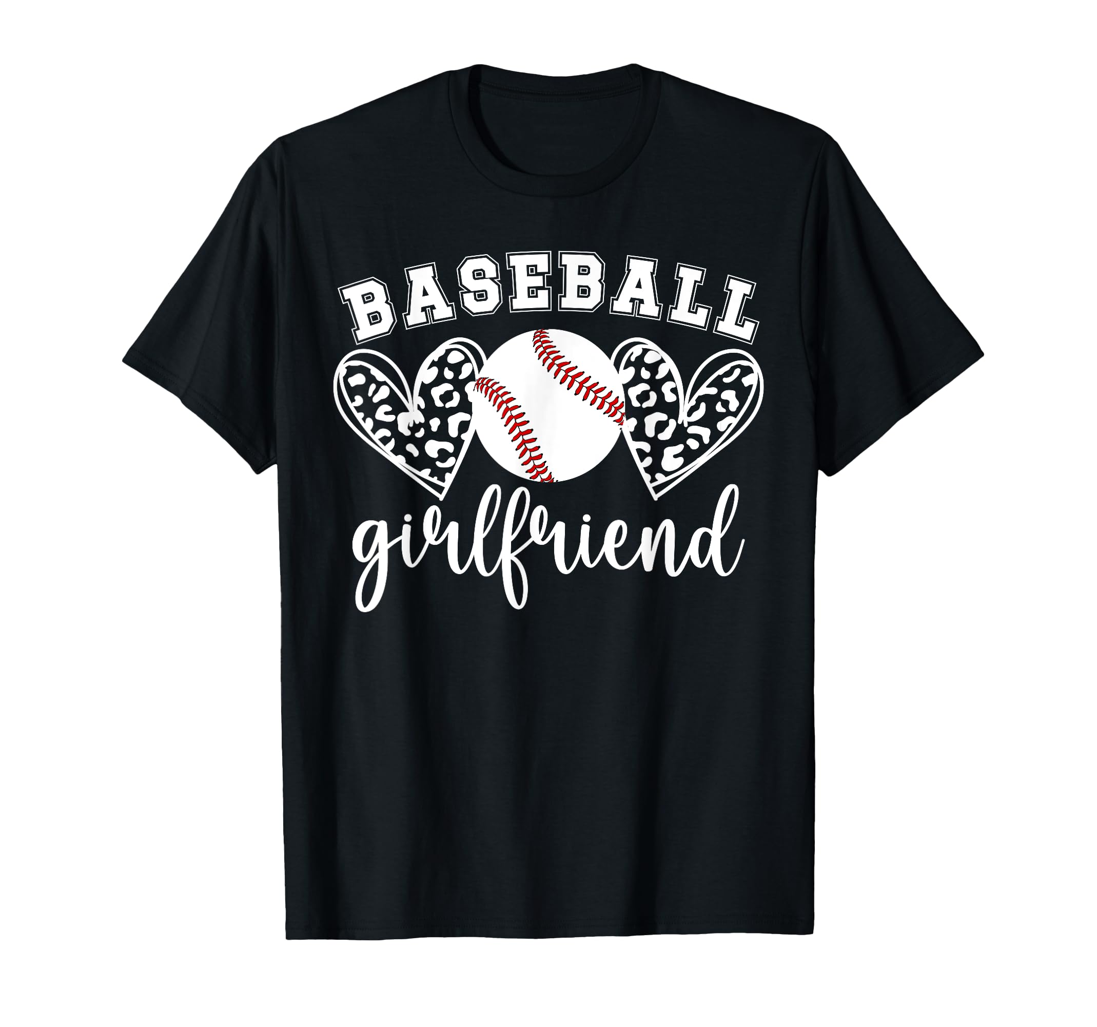 Baseball Girlfriend Hearts Girlfriend T-Shirt - Custom Art Print Men Women - T-Shirt, Sweatshirt, Hoodie