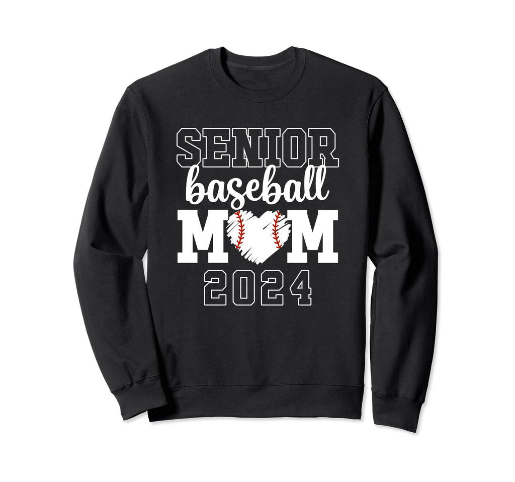 Senior Mom Baseball Player Son Sweatshirt - Aesthetic Graphic for Adults - T-Shirt, Sweatshirt, Hoodie