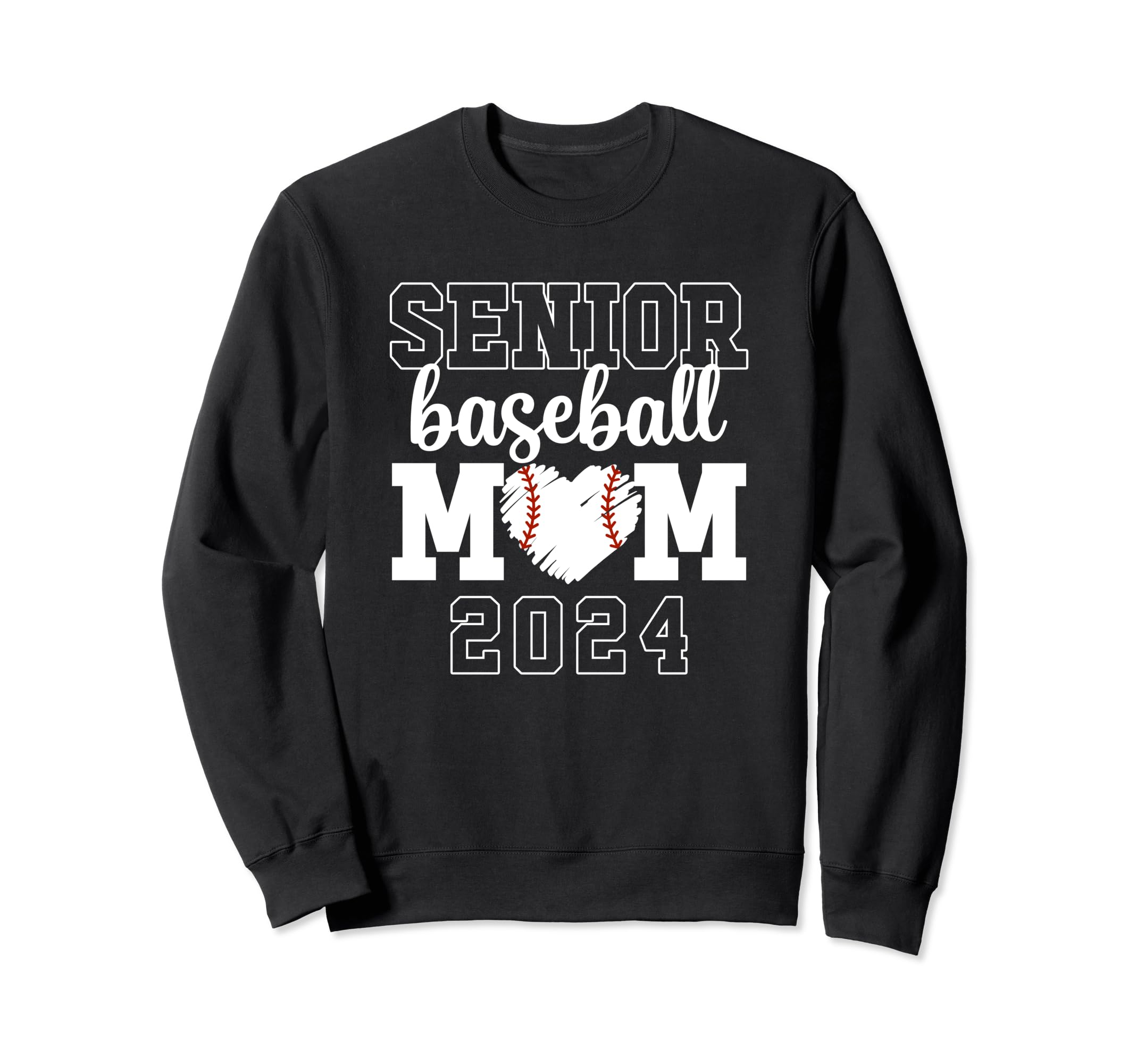 Senior Mom Baseball Player Son Sweatshirt - Aesthetic Graphic for Adults - T-Shirt, Sweatshirt, Hoodie