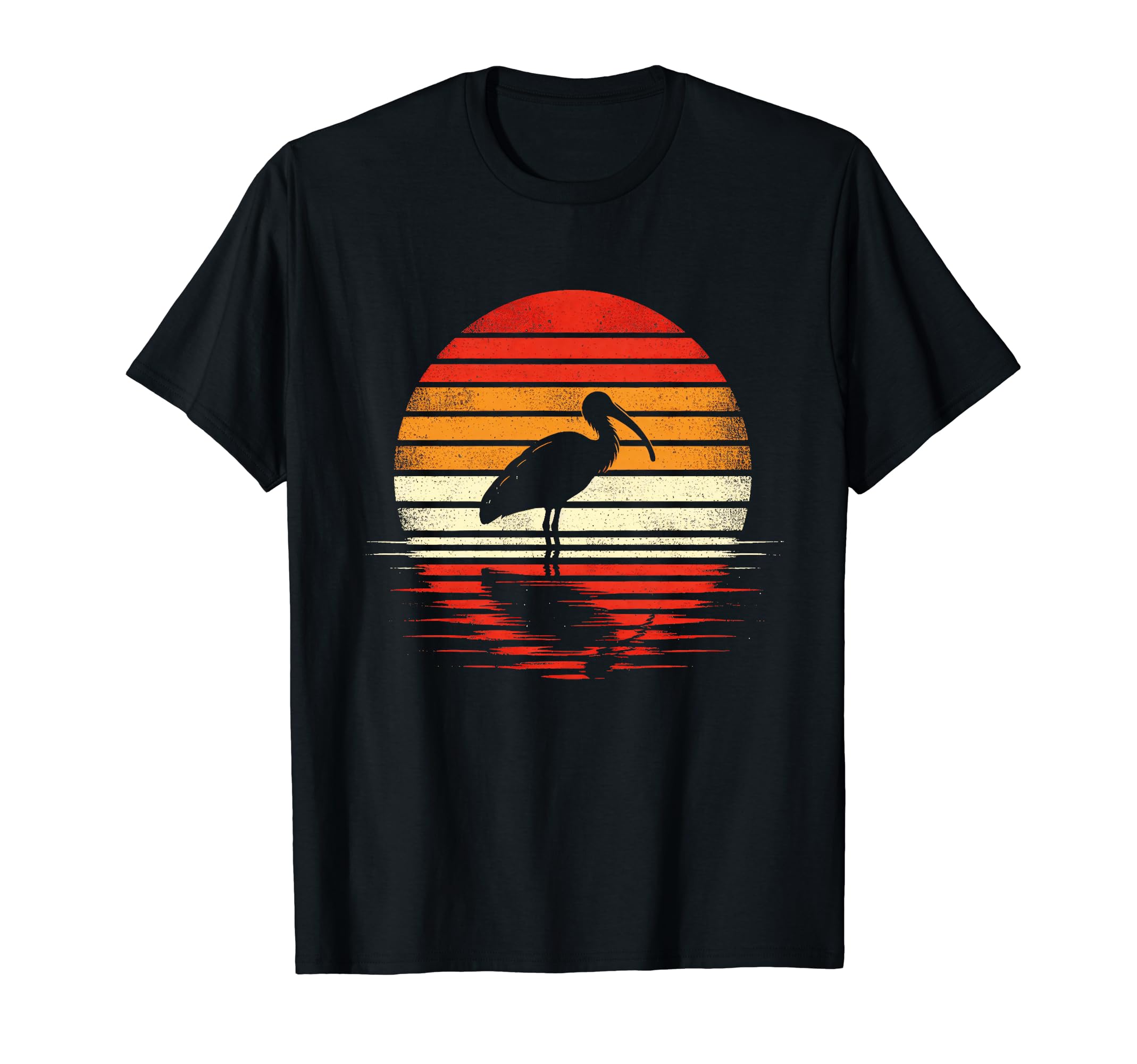 Ibis Bird Sunset Safari 70S T-Shirt - Trendy Graphic for Adults - T-Shirt, Sweatshirt, Hoodie