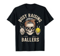 Skeleton Messy Bun Mom Raising T-Shirt - Fun Novelty Design Men Women - T-Shirt, Sweatshirt, Hoodie