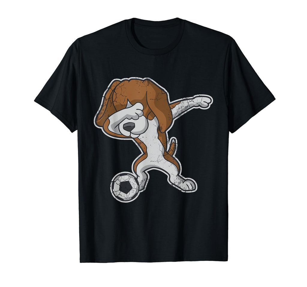 Dabbing Beagle Dog Soccer Dab Dance T-Shirt - Trendy Graphic Unisex - T-Shirt, Sweatshirt, Hoodie