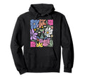 Cat Boho Floral Kitty And Abstract Hoodie - Aesthetic Graphic Men Women - T-Shirt, Sweatshirt, Hoodie