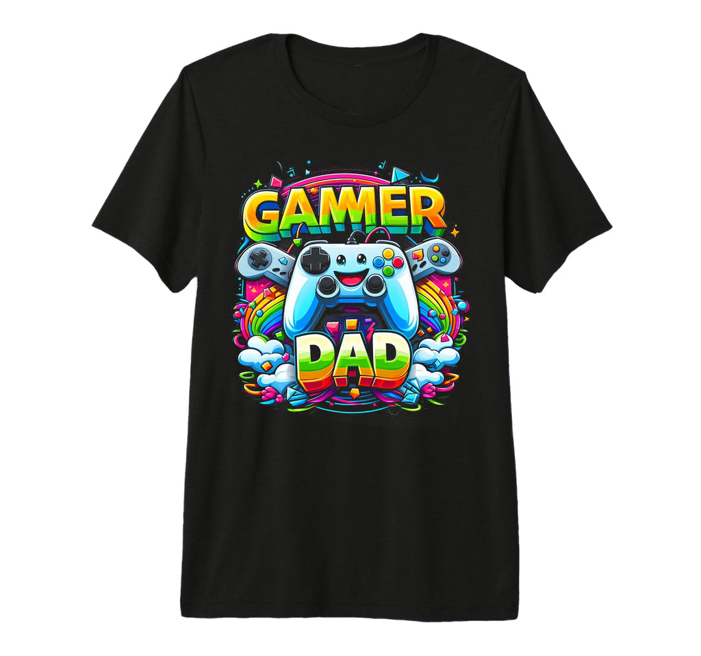 Gamer Dad Game Controller Gaming T-Shirt - Casual Everyday Wear Unisex - T-Shirt, Sweatshirt, Hoodie
