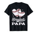 Baseball Heart Papa Baseball Player T-Shirt - Fun Novelty Design Unisex - T-Shirt, Sweatshirt, Hoodie
