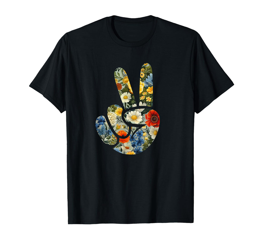 Elegant Silhouette Wildflowers Floral T-Shirt - Graphic Print for Adults - T-Shirt, Sweatshirt, Hoodie