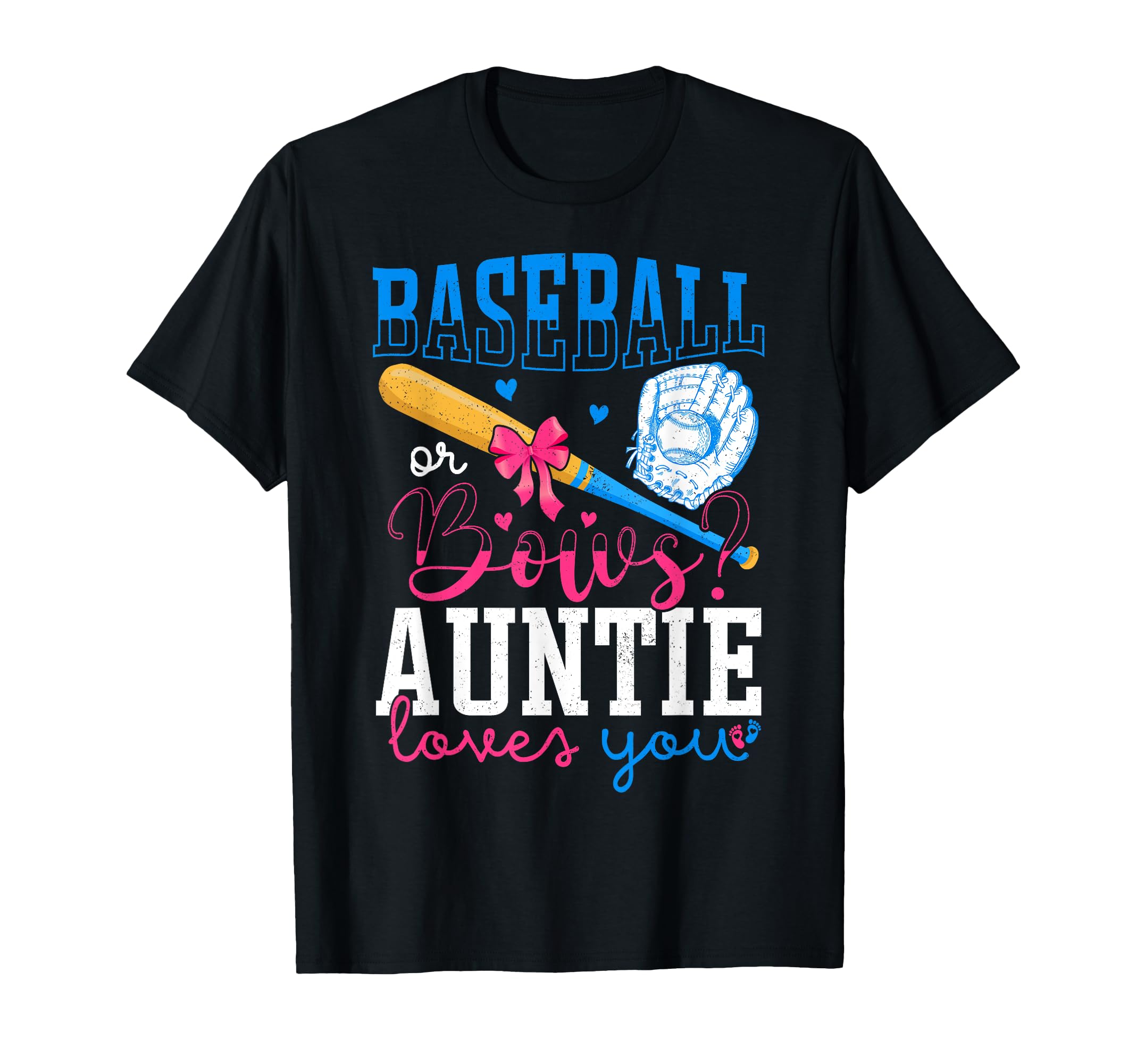 Baseball And Bows Auntie Loves You T-Shirt - Custom Art Print for Adults - T-Shirt, Sweatshirt, Hoodie