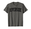 Riverside Il Distressed Black Varsity T-Shirt - Streetwear Style for Adults - T-Shirt, Sweatshirt, Hoodie