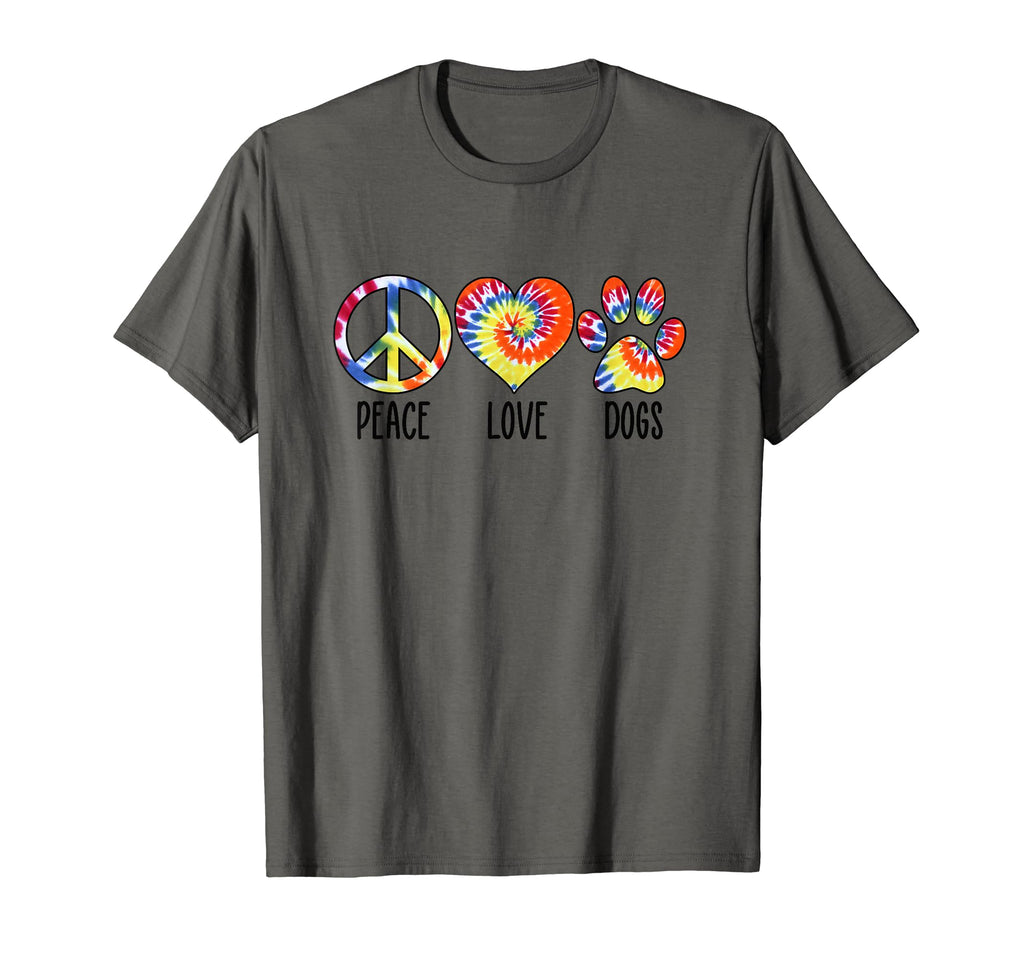 Dog Lover Shirts Gift Peace Love Dogs T-Shirt - Custom Art Print Unisex - T-Shirt, Sweatshirt, Hoodie