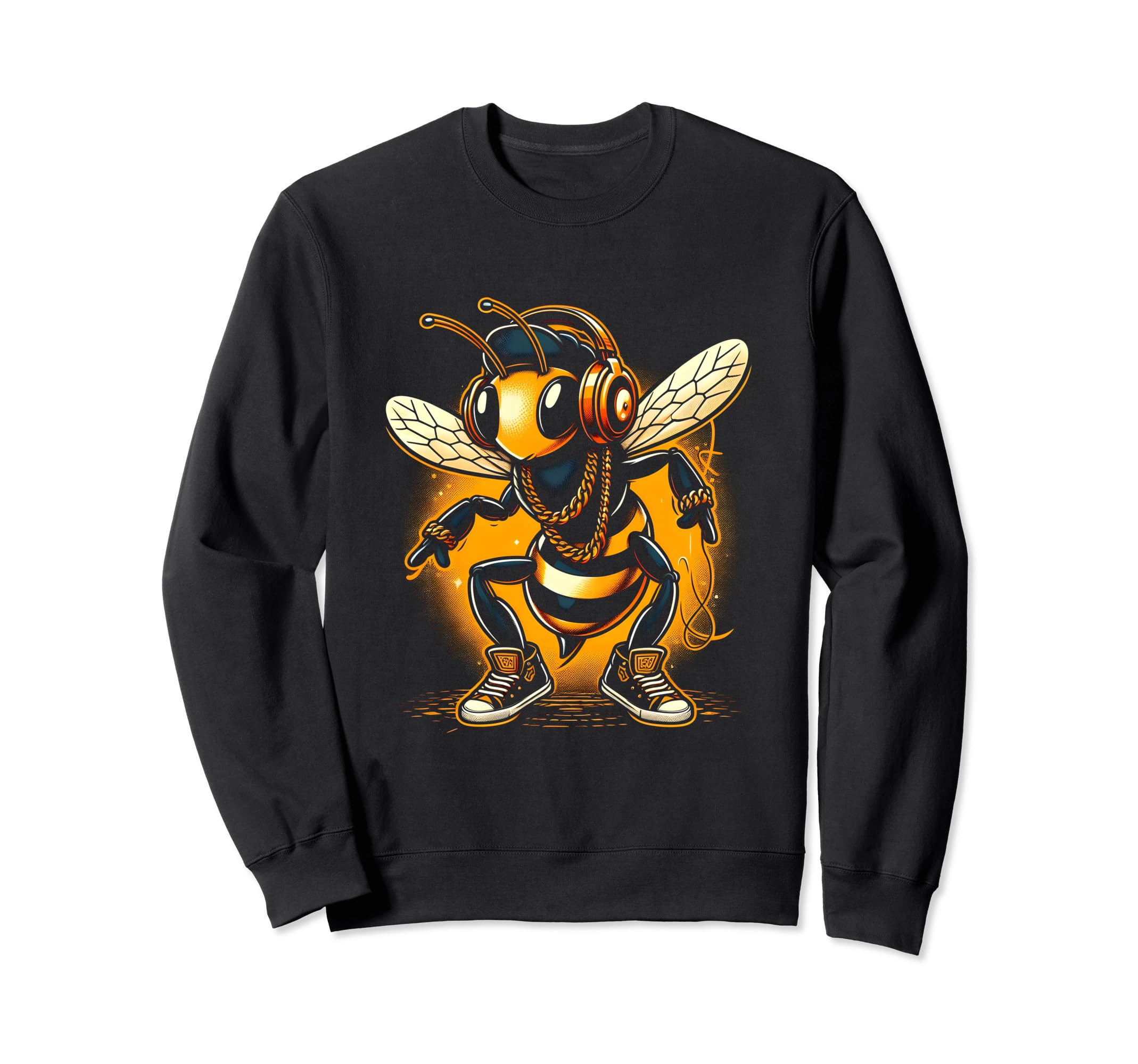 Bees Hip Hop Rap Old School Sweatshirt - Graphic Print Men Women - T-Shirt, Sweatshirt, Hoodie