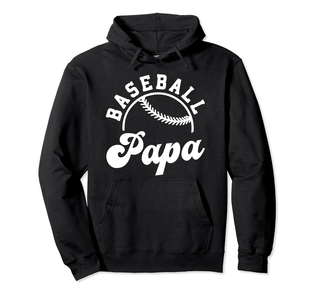Baseball Papa Matching Baseball Team Hoodie - Casual Everyday Wear Unisex - T-Shirt, Sweatshirt, Hoodie