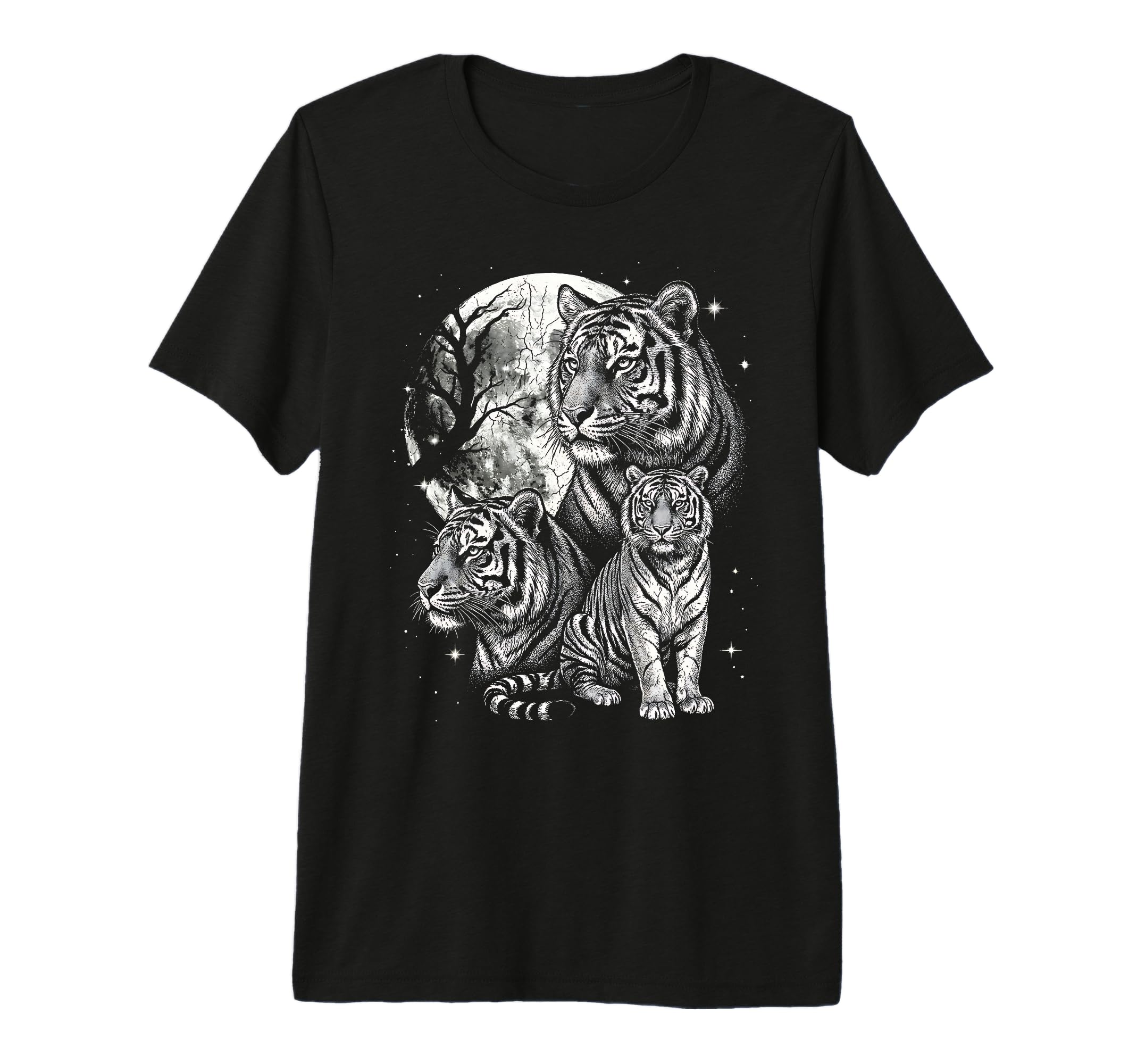 Tiger 90S Aesthetic Y2K Tiger Tri T-Shirt - Novelty Apparel for Adults - T-Shirt, Sweatshirt, Hoodie