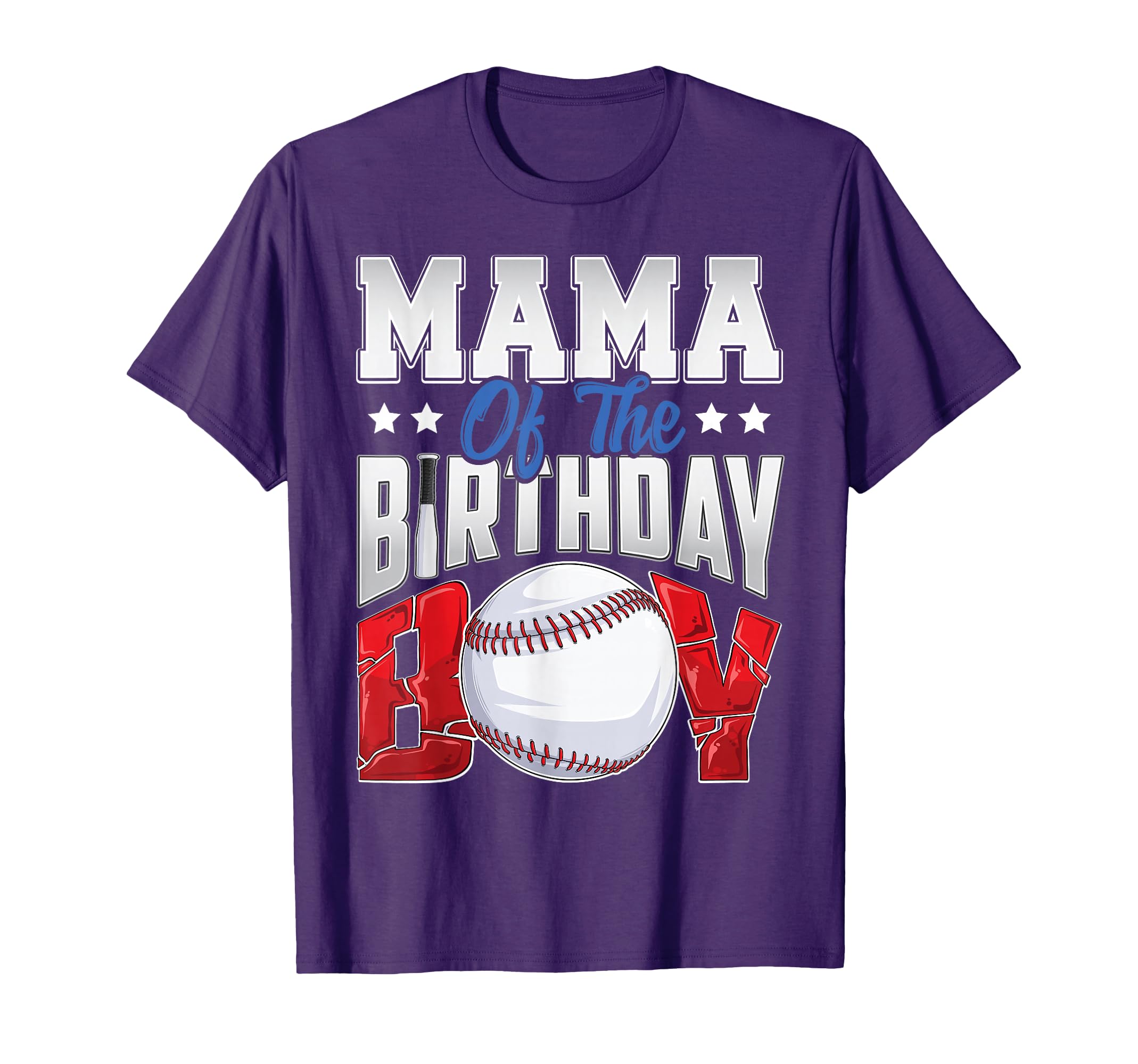Mama Baseball Birthday Family Baller T-Shirt - Novelty Apparel for Adults - T-Shirt, Sweatshirt, Hoodie