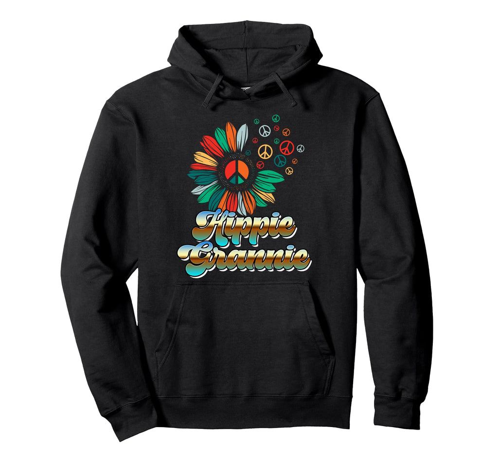 Flower Power Groovy Oma Hippie Funny Hoodie - Minimalist Print Men Women - T-Shirt, Sweatshirt, Hoodie