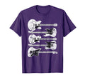 Distressed Guitar Rock Music Fan Guitarist T-Shirt - Unique Graphic Unisex - T-Shirt, Sweatshirt, Hoodie