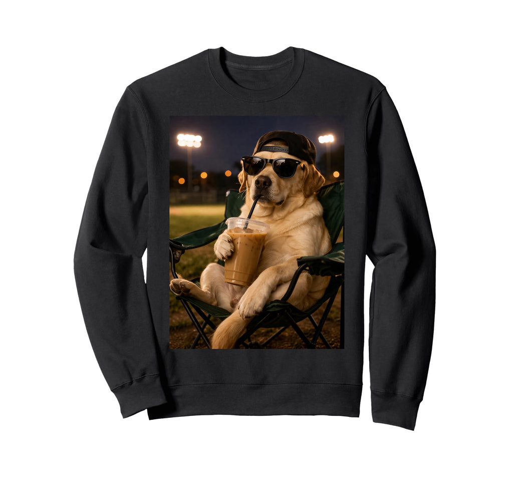 Labrador Retriever Ballfield Sweatshirt - Casual Everyday Wear for Adults - T-Shirt, Sweatshirt, Hoodie