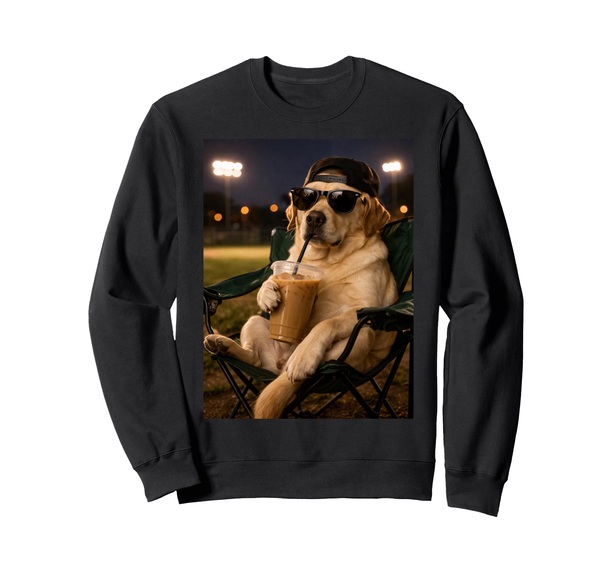 Labrador Retriever Ballfield Sweatshirt - Casual Everyday Wear for Adults - T-Shirt, Sweatshirt, Hoodie