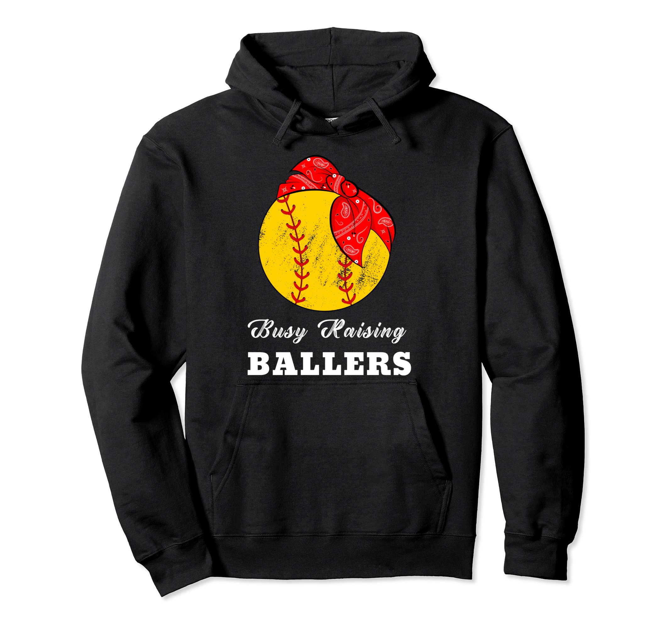 Busy Raising Ballers Funny Baseball Hoodie - Aesthetic Graphic for Adults - T-Shirt, Sweatshirt, Hoodie