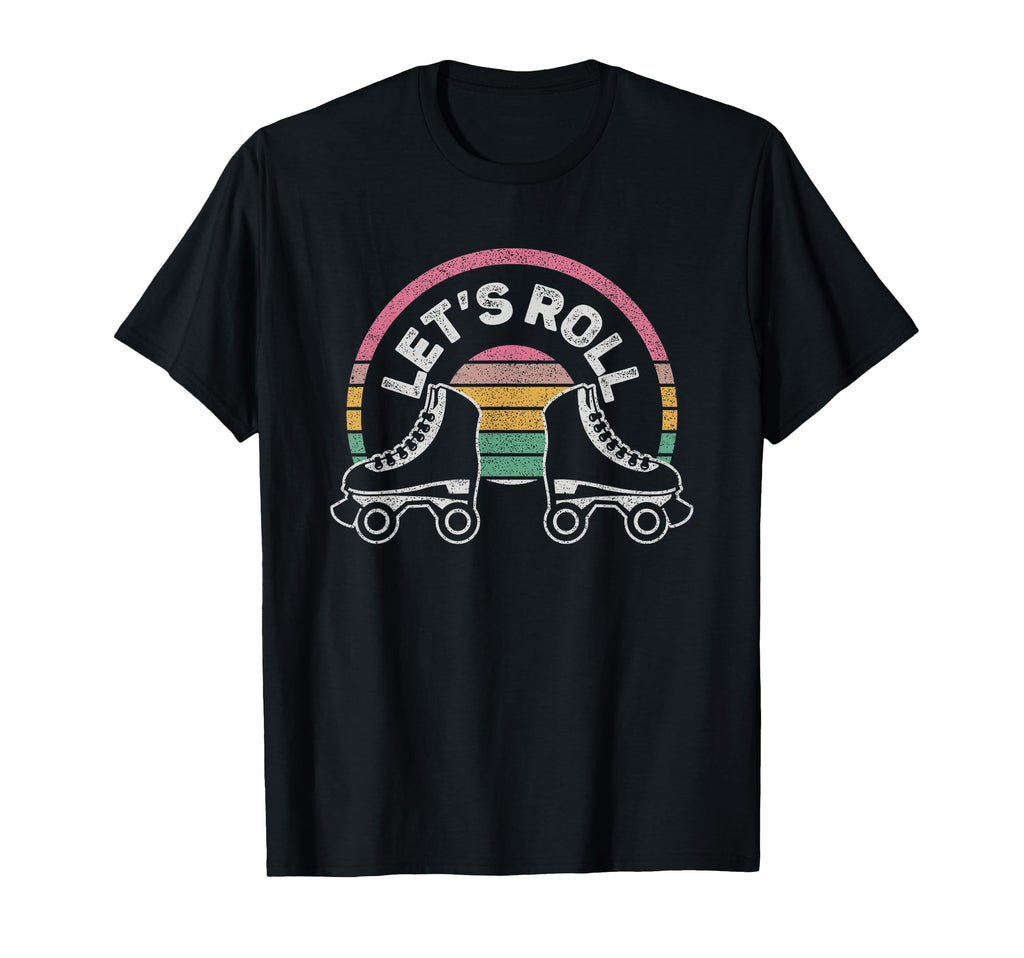 Lets Roll Funny Roller Skate T-Shirt - Minimalist Print Unisex - T-Shirt, Sweatshirt, Hoodie