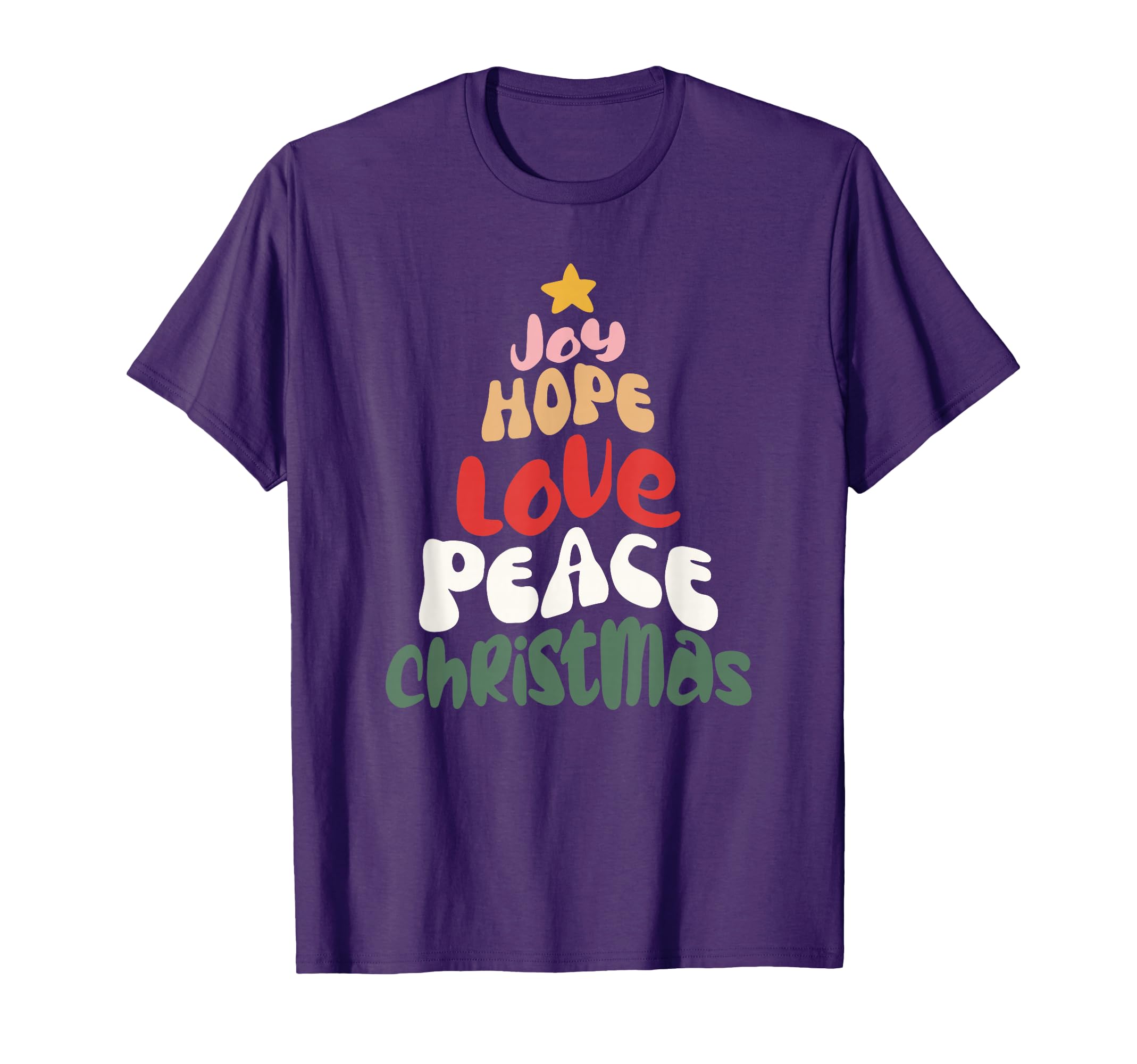 Merry Groovy Love Peace T-Shirt - Trendy Graphic Unisex - T-Shirt, Sweatshirt, Hoodie