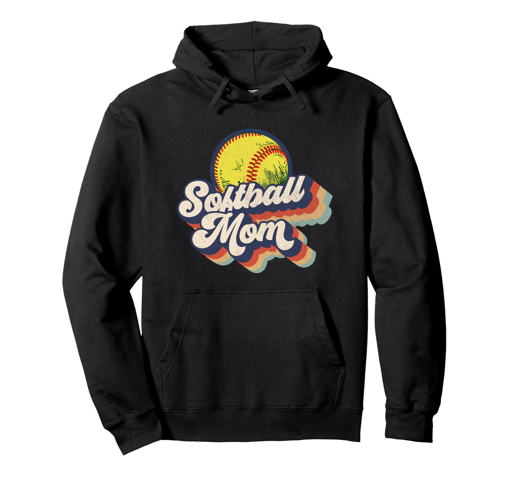 70S Womens Softball Mom Hoodie - Graphic Print for Adults - T-Shirt, Sweatshirt, Hoodie