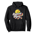70S Womens Softball Mom Hoodie - Graphic Print for Adults - T-Shirt, Sweatshirt, Hoodie