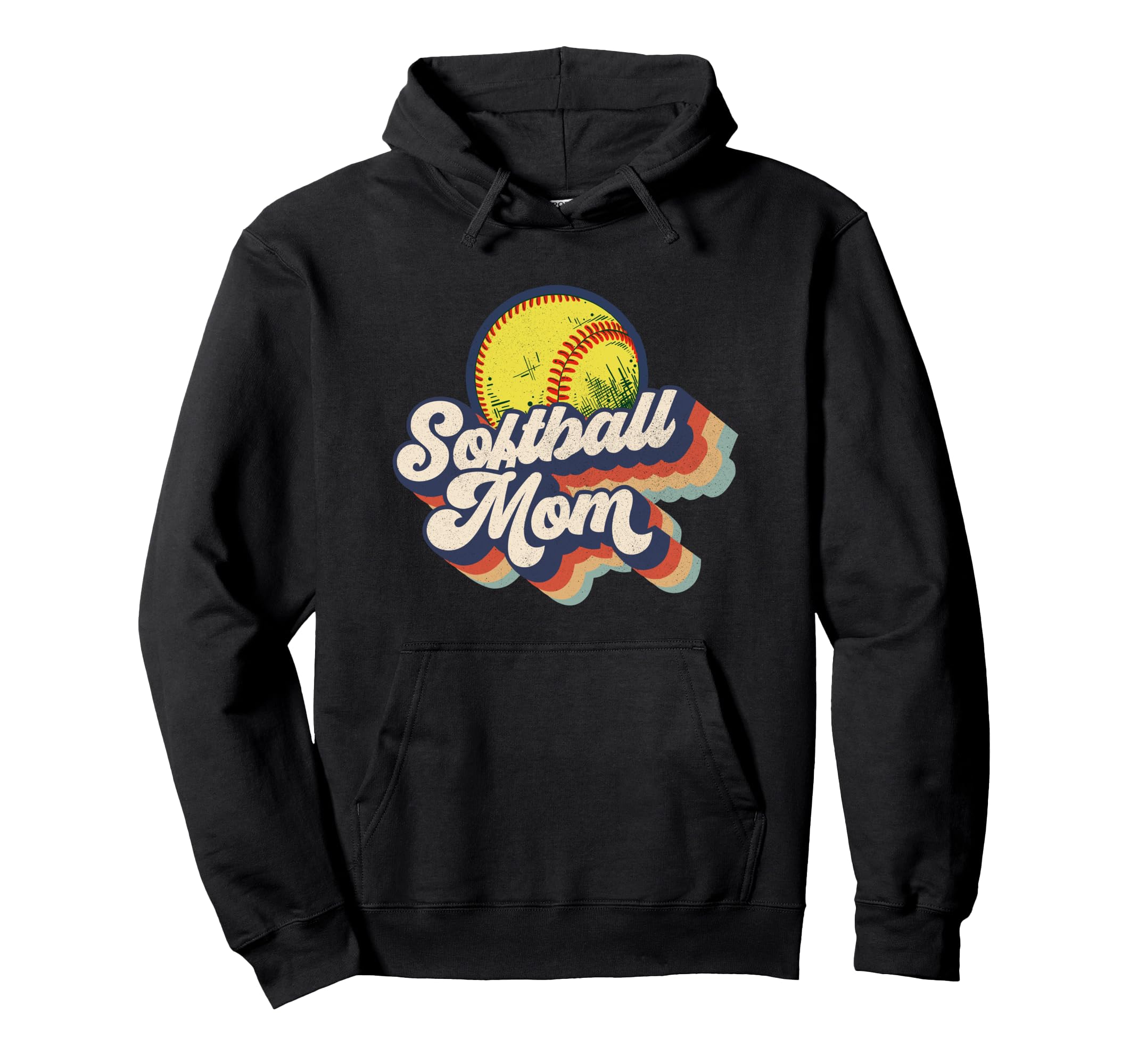 70S Womens Softball Mom Hoodie - Graphic Print for Adults - T-Shirt, Sweatshirt, Hoodie
