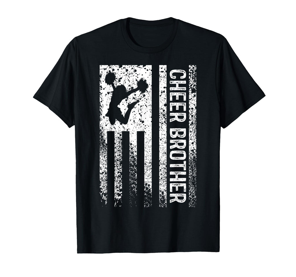 Cheer Brother American Flag Bro T-Shirt - Novelty Apparel for Adults - T-Shirt, Sweatshirt, Hoodie