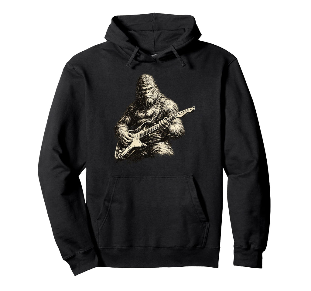 Bigfoot Guitar Dad Funny Fathers Day Hoodie - Aesthetic Graphic Unisex - T-Shirt, Sweatshirt, Hoodie