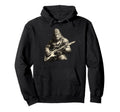 Bigfoot Guitar Dad Funny Fathers Day Hoodie - Aesthetic Graphic Unisex - T-Shirt, Sweatshirt, Hoodie