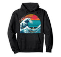 Big Wave Vaporwave Aesthetic 80S Anime Hoodie - Custom Art Print Unisex - T-Shirt, Sweatshirt, Hoodie