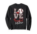 Baseball Sister Baseball Leopard Sweatshirt - Minimalist Print for Adults - T-Shirt, Sweatshirt, Hoodie