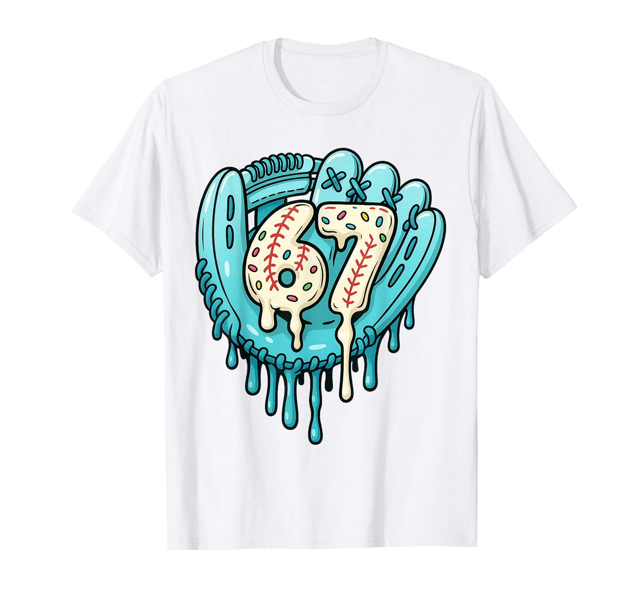 67 Ice Cream Drip Funny Six Seven T-Shirt - Trendy Graphic for Adults - T-Shirt, Sweatshirt, Hoodie