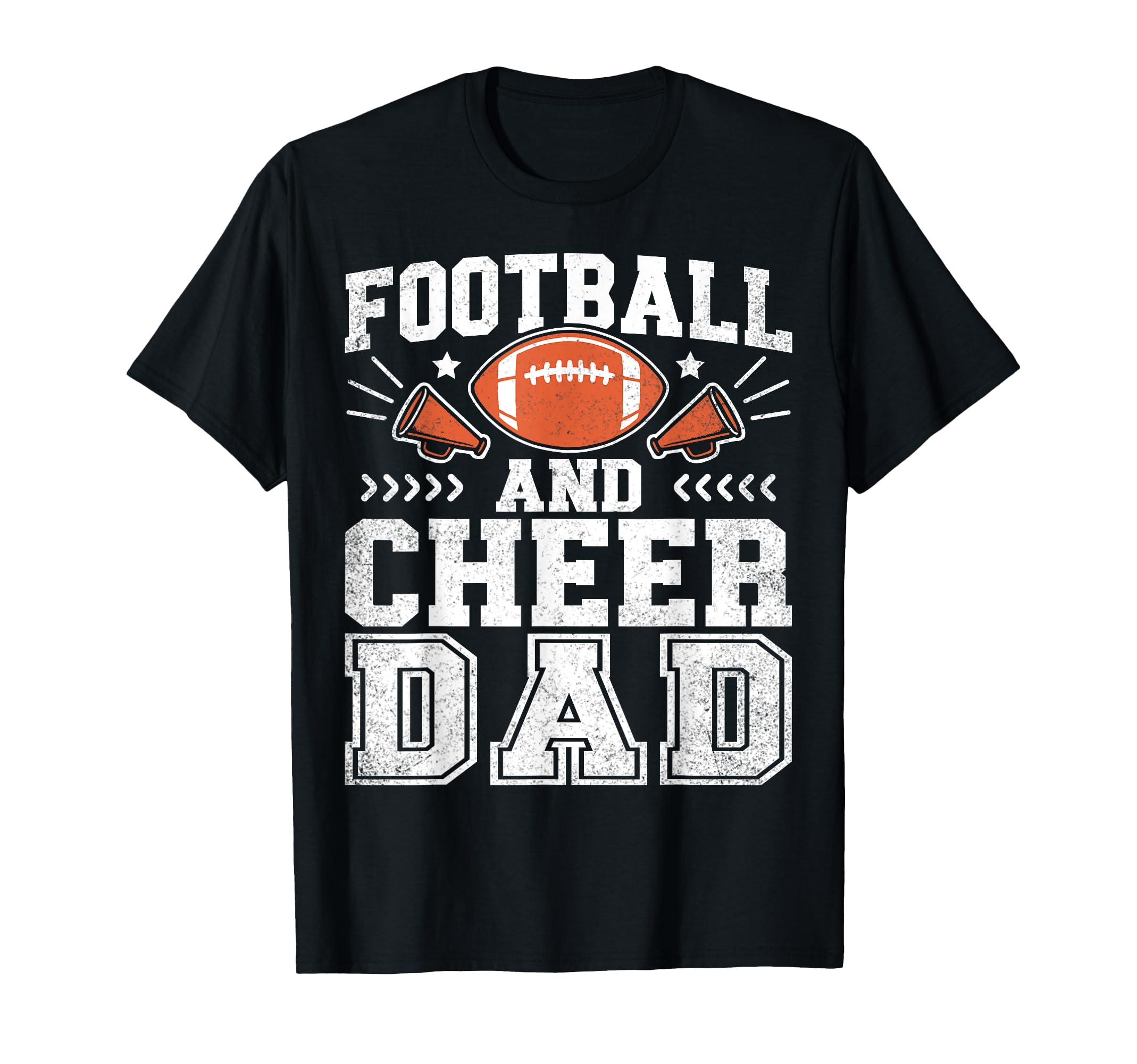 Football And Cheer Dad Daddy Cheerleader T-Shirt - Custom Art Print Unisex - T-Shirt, Sweatshirt, Hoodie