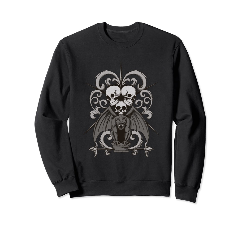 Gothic Skulls Alternative Aesthetic Sweatshirt - Trendy Graphic for Adults - T-Shirt, Sweatshirt, Hoodie