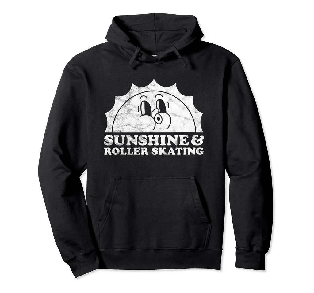 Sunshine And Roller Skating Sun Roller Hoodie - Custom Art Print Men Women - T-Shirt, Sweatshirt, Hoodie