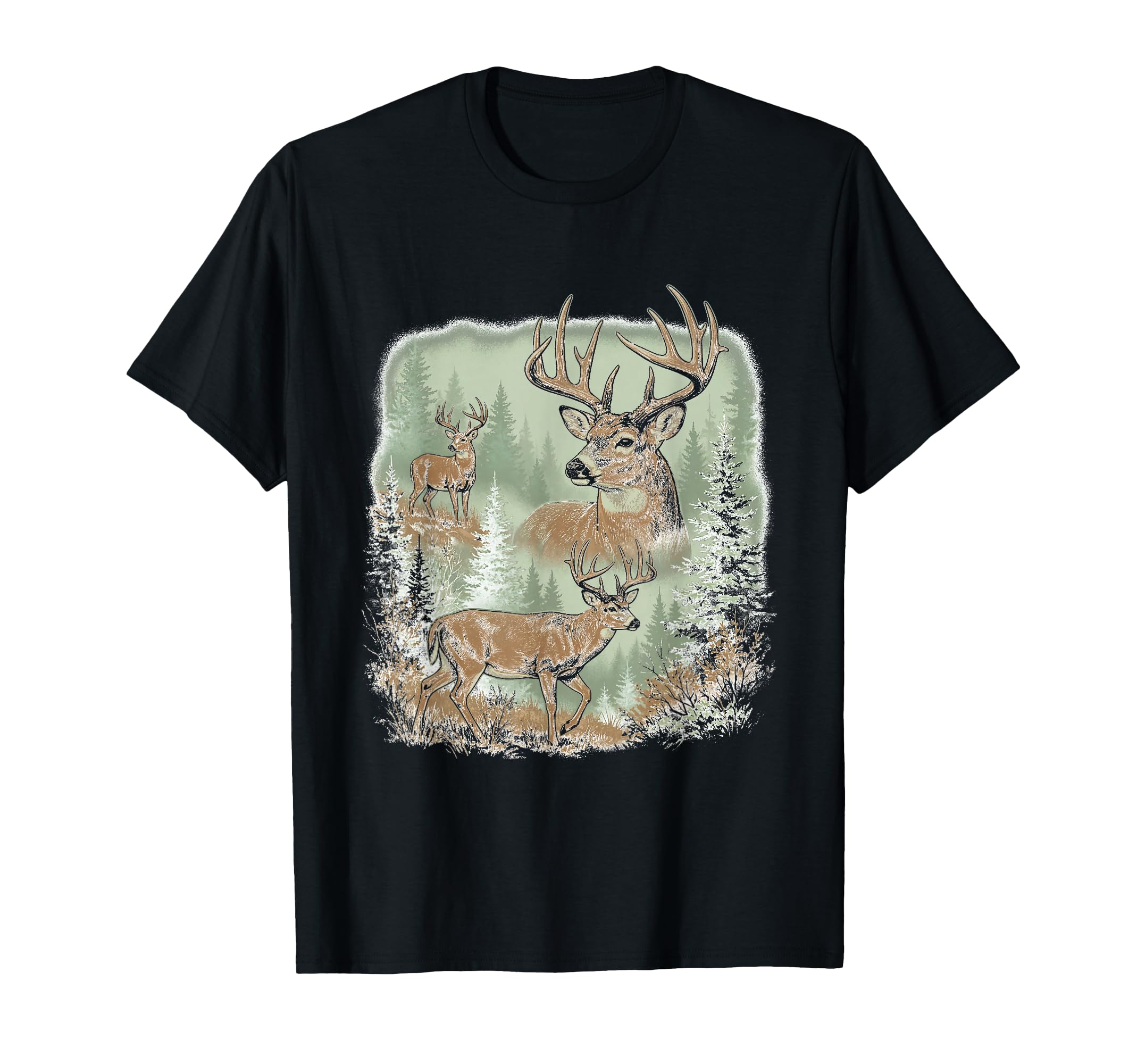 Deer 90S Wildlife Grunge Cabin Core T-Shirt - Minimalist Print Unisex - T-Shirt, Sweatshirt, Hoodie