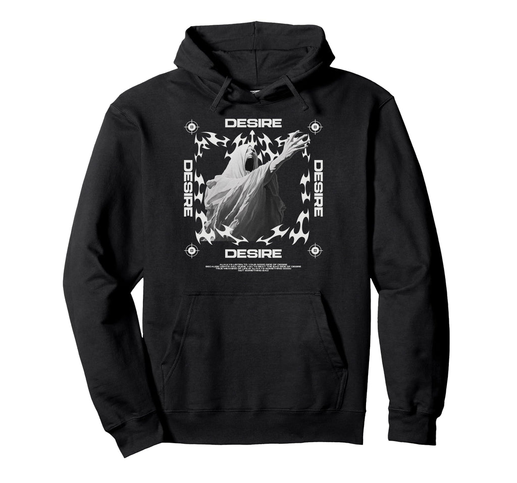 Y2K Desire Bold Urban Graffiti Hoodie - Streetwear Style for Adults - T-Shirt, Sweatshirt, Hoodie